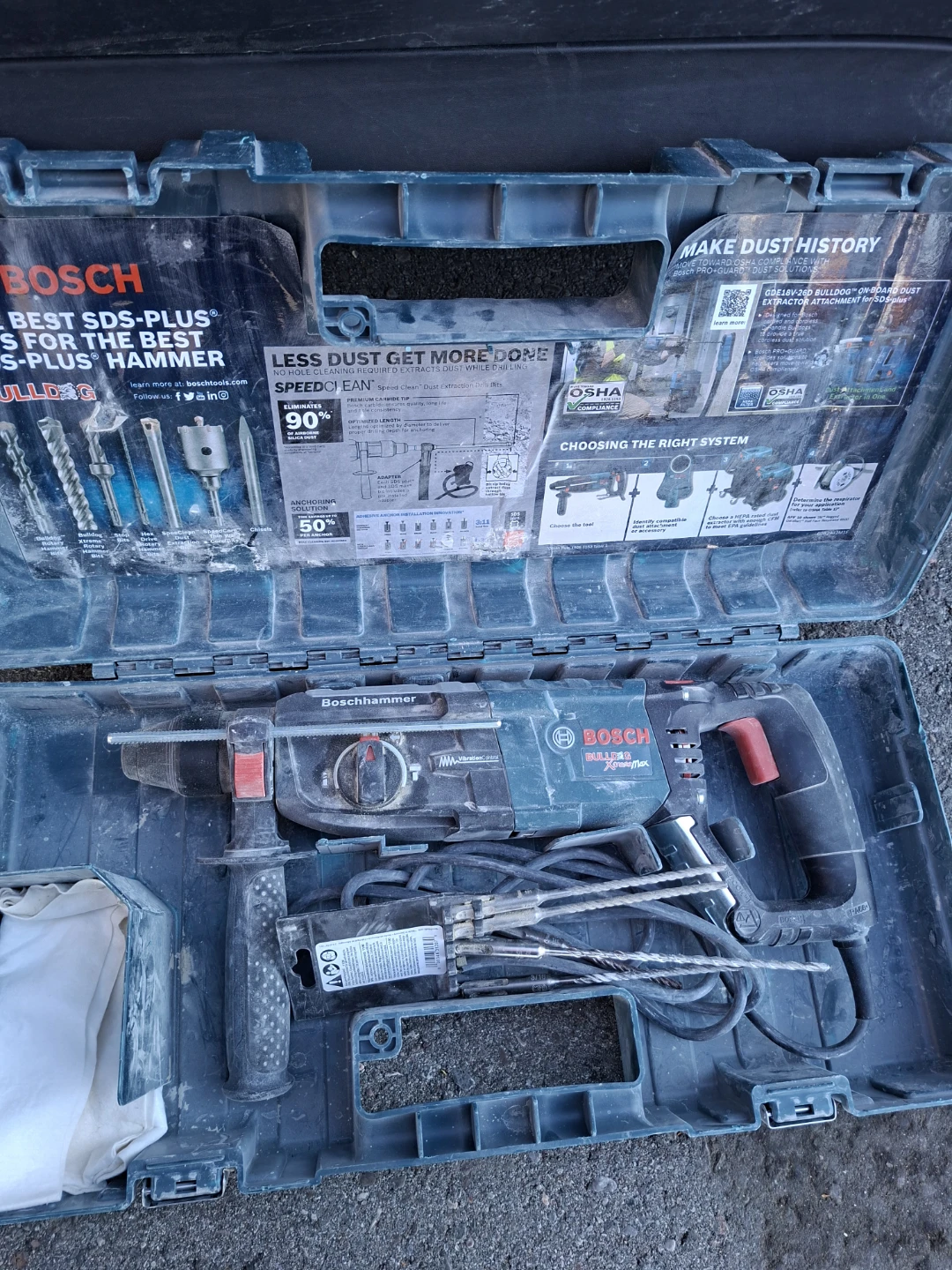 Bosch SDS-Plus Rotary Hammer Drill with Bits - photo 4