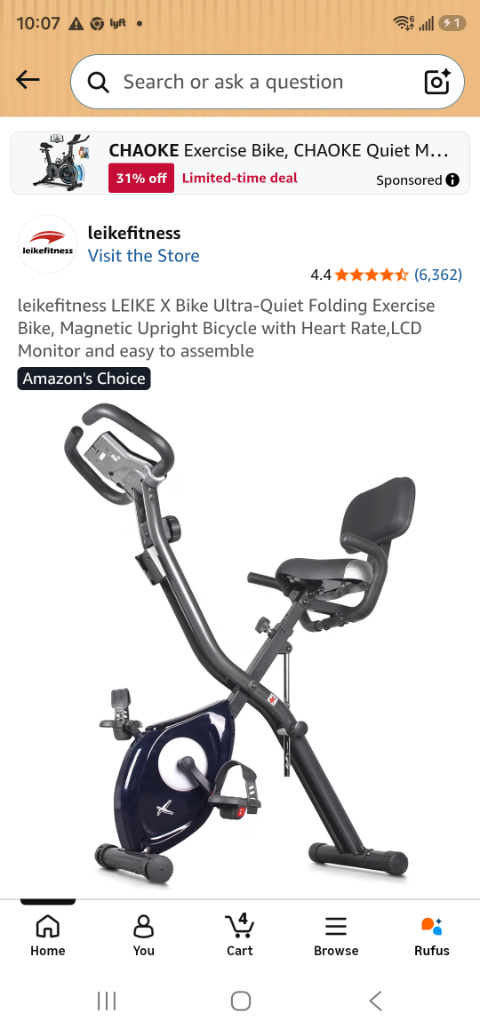 Leikefitness LEIKE X Bike Folding Exercise Bike - photo 4