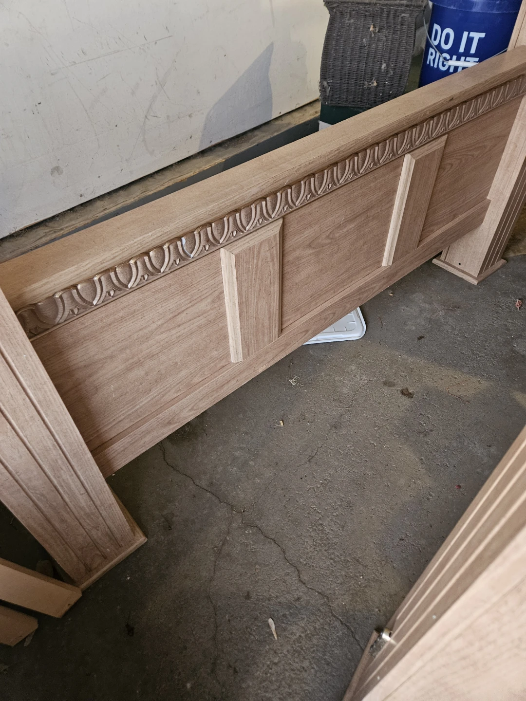Solid Wood Headboard and Drawer Dresser Set - photo 2