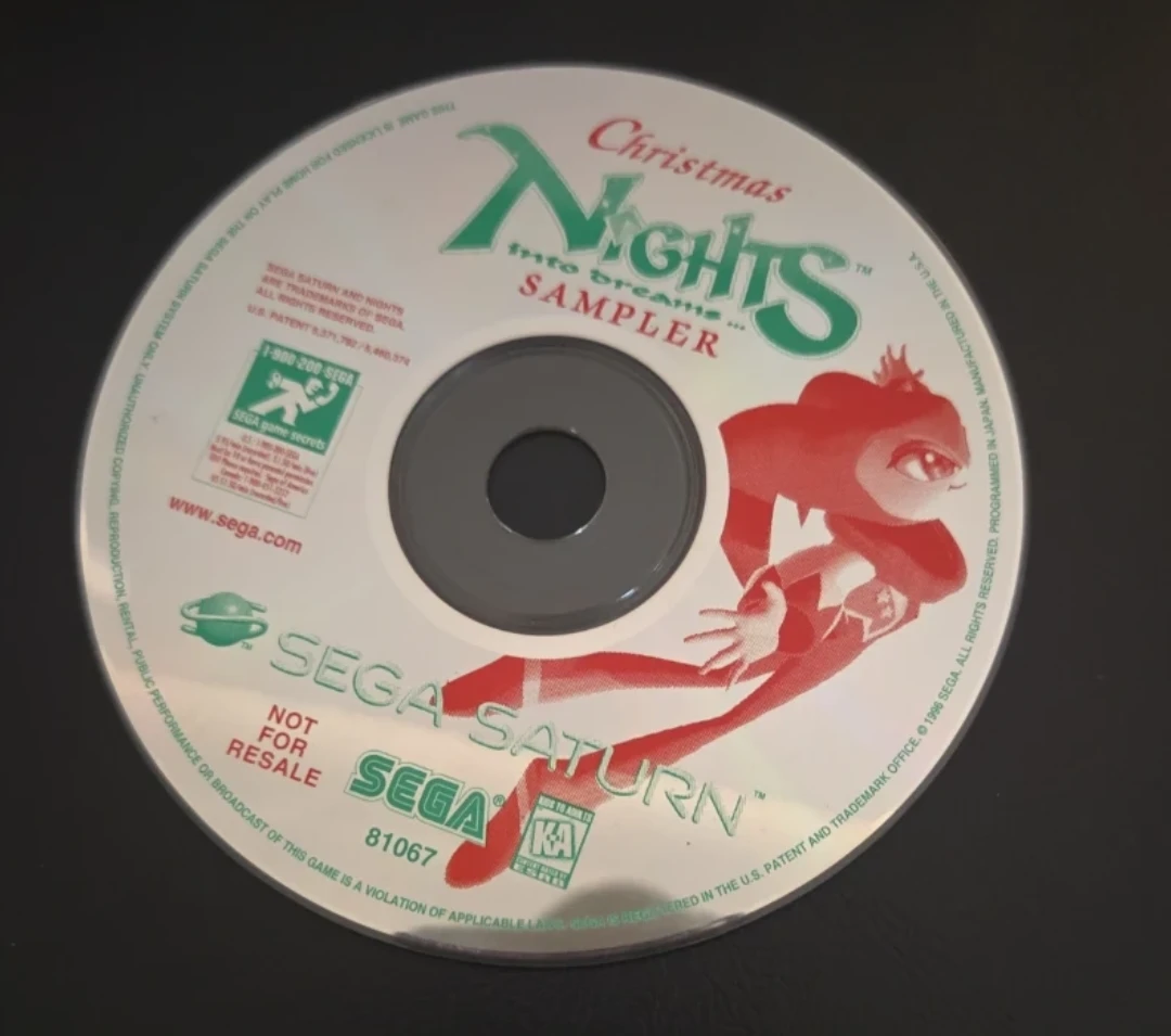 Christmas NiGHTS Into Dreams... SAMPLER Sega Saturn Disc - photo 3