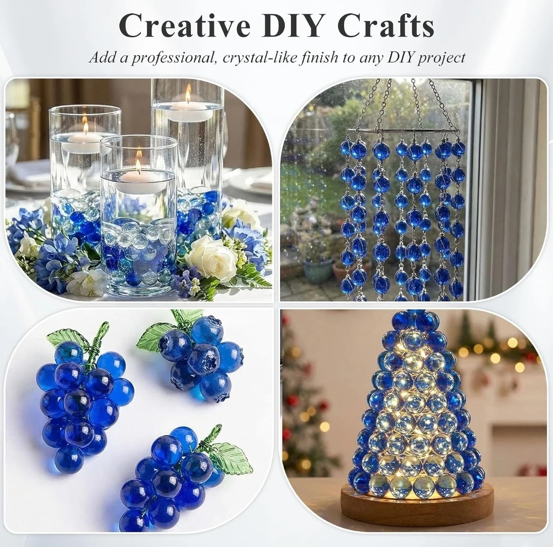Blue Decorative Glass Marbles/Billes - photo 3