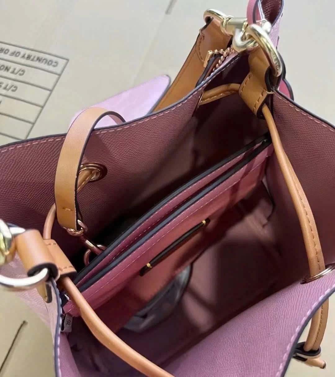 Coach Pink Signature Bucket Bag with Pouch - photo 5