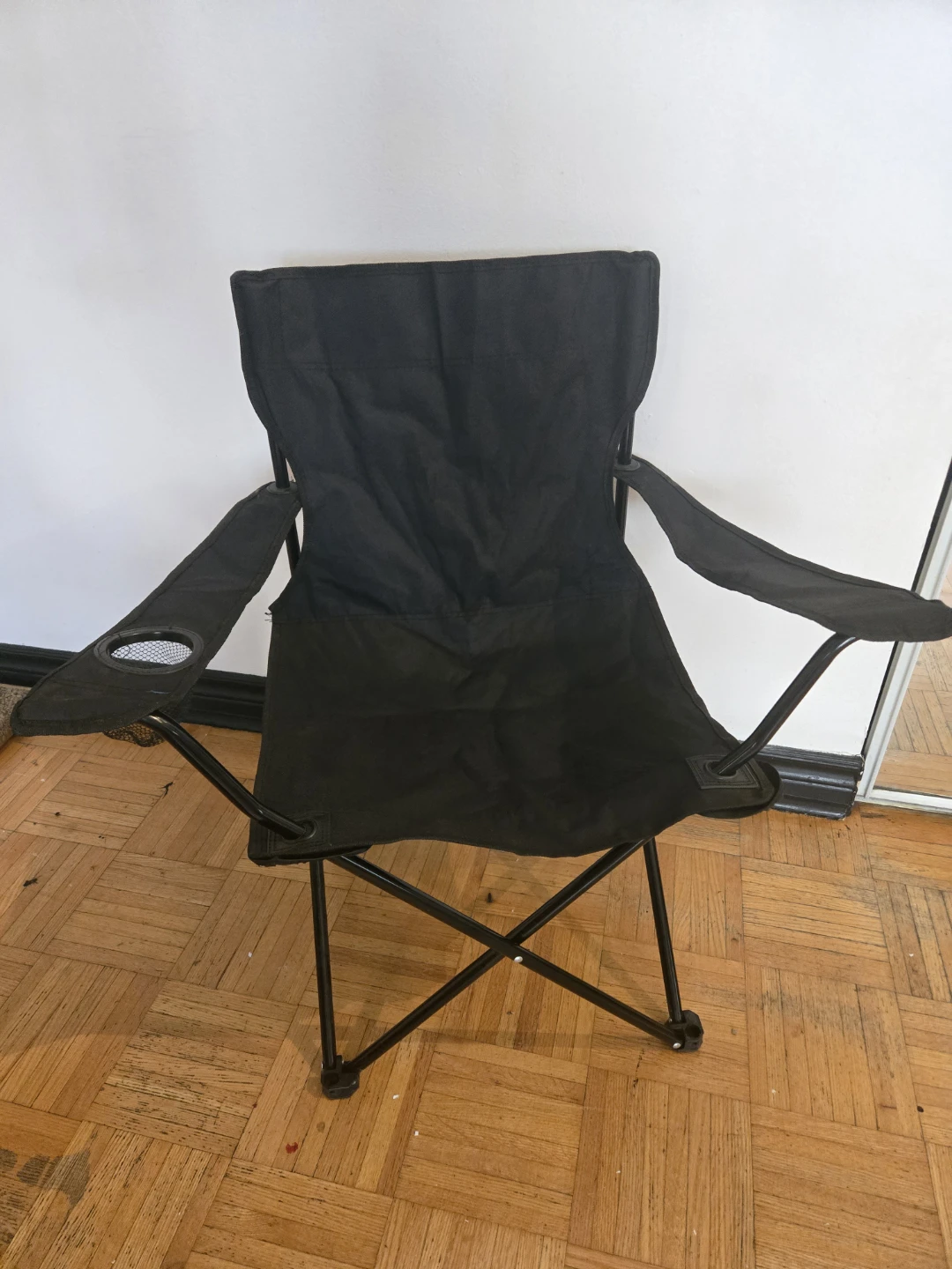 New Black Folding Camping Chair