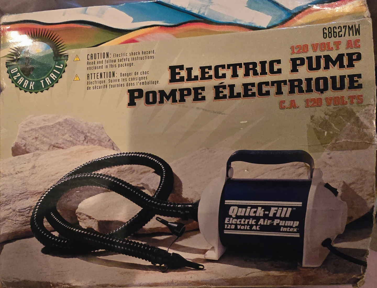 Ozark Trail Electric Air Pump Quick-Fill 120 Volt AC