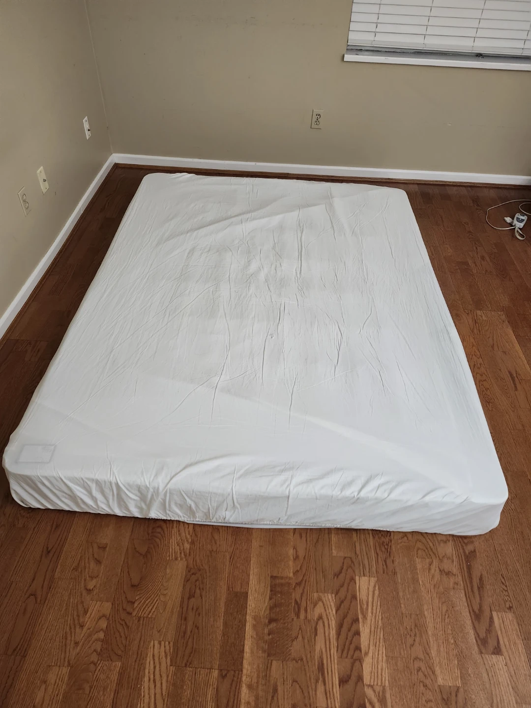 White queenSize box spring