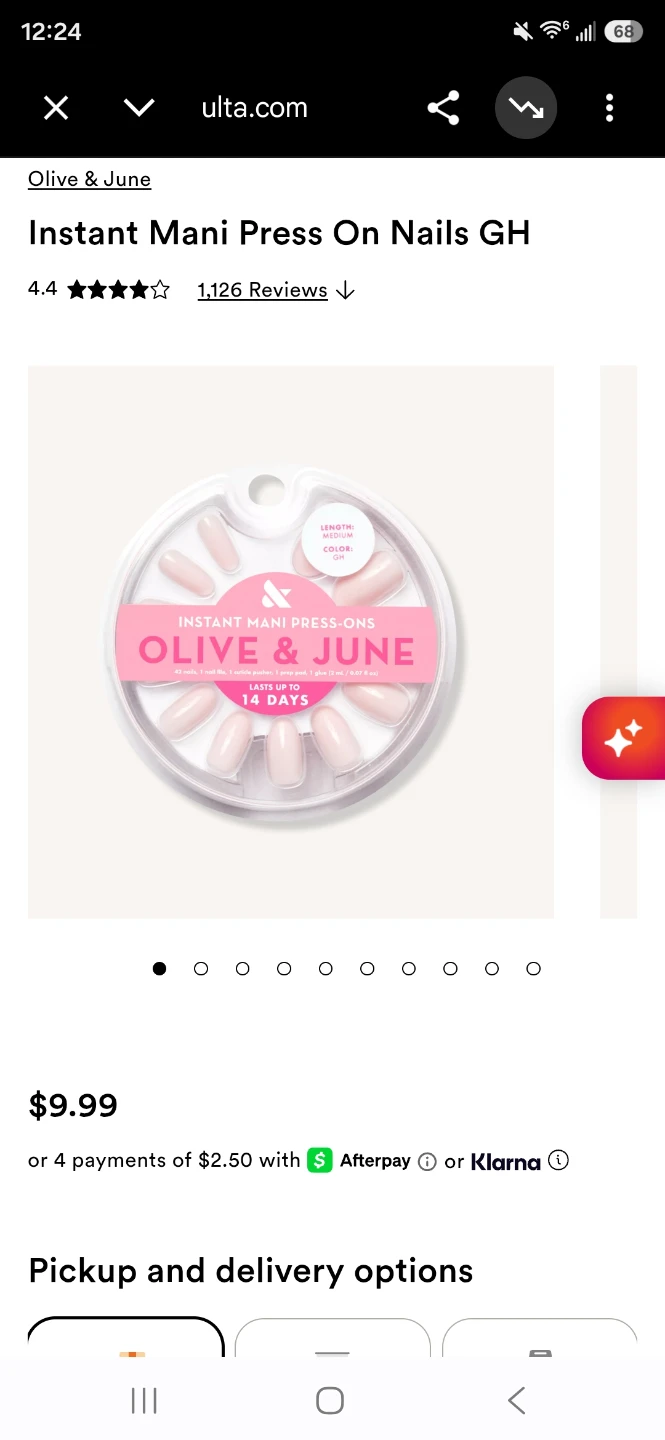 Olive & June Instant Mani Press-On Nails - GH - Medium Length - photo 2