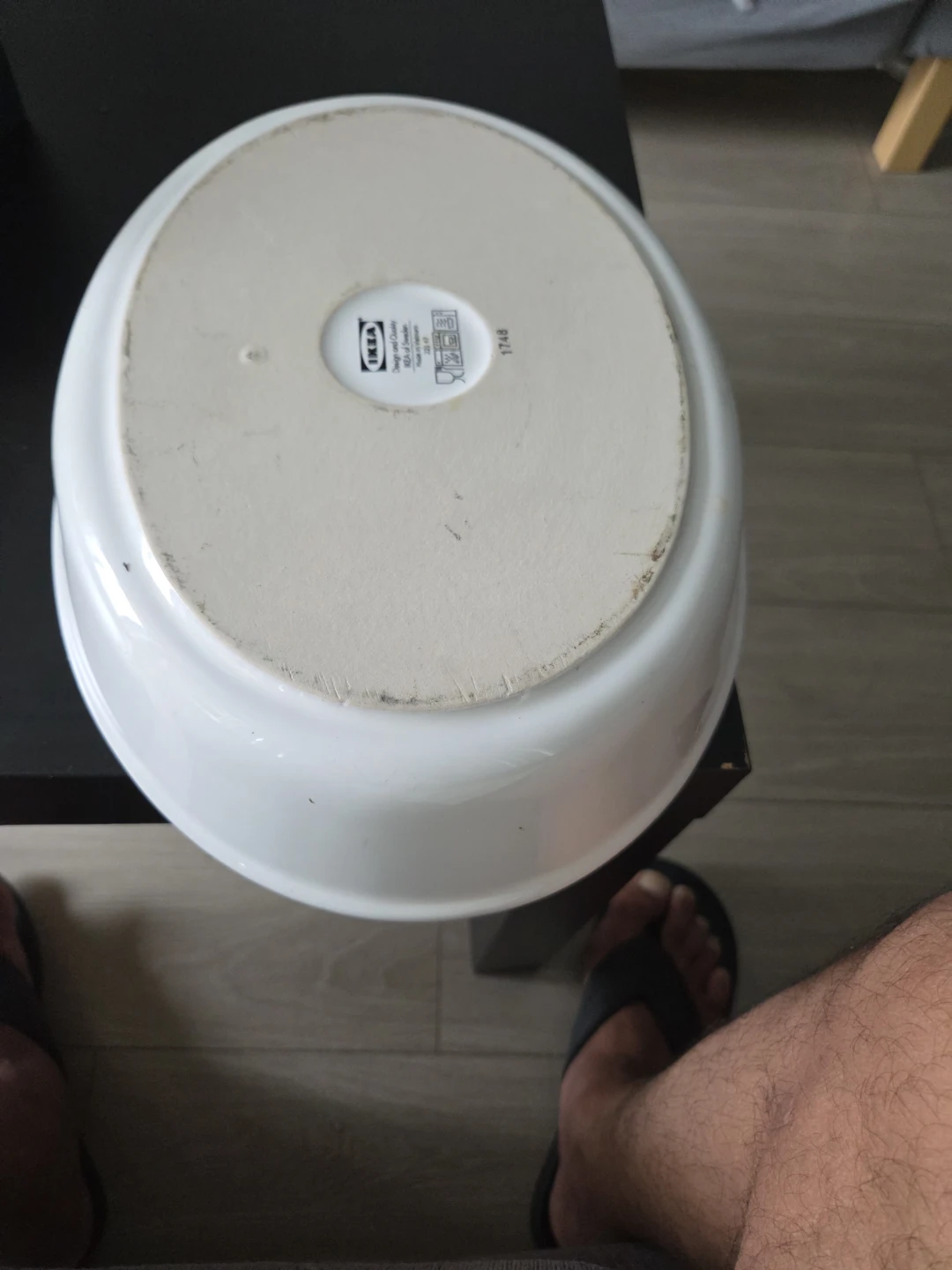 IKEA white serving bowl - photo 4