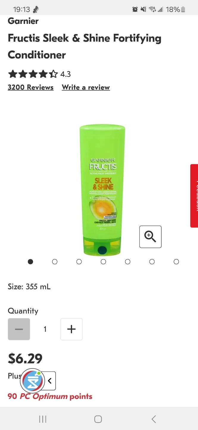 Garnier Fructis Sleek&Shine Shampoo, Conditioner/ Samples - photo 3