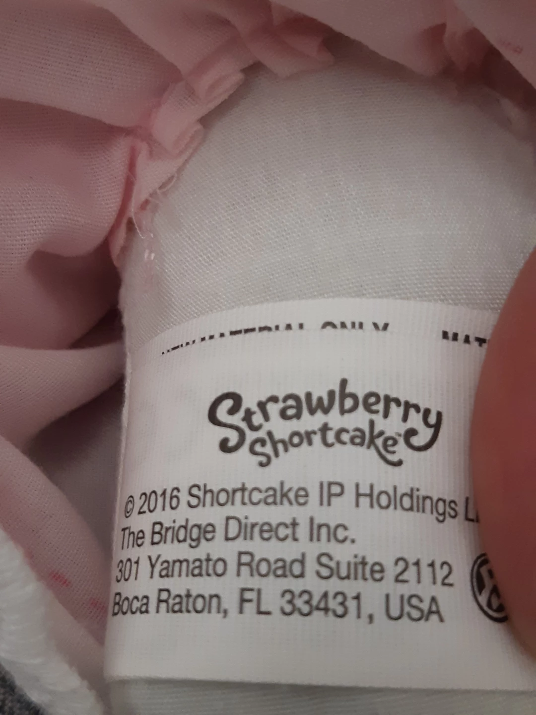 Strawberry Shortcake Raspberry Tart plush rag doll - photo 3
