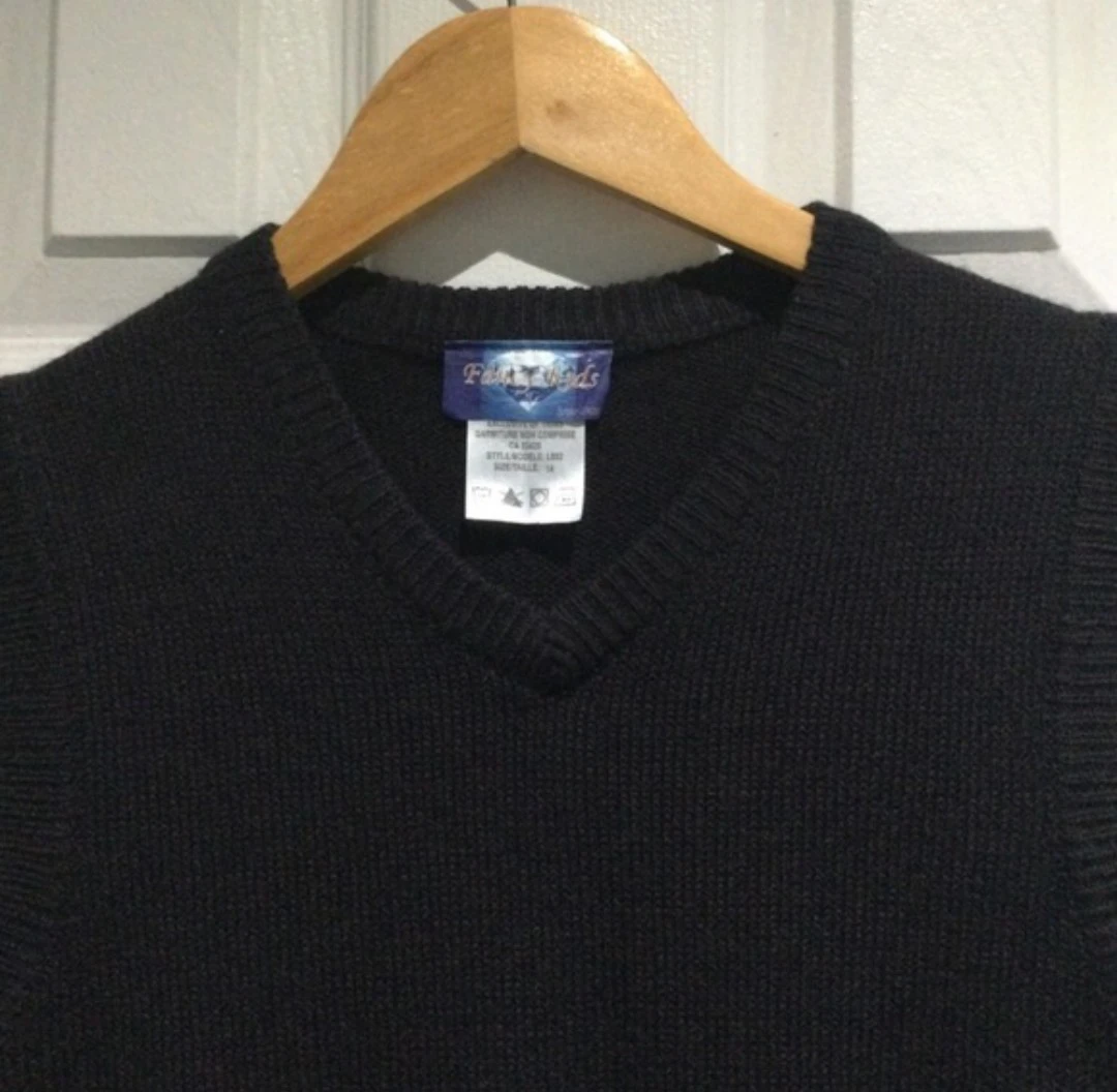 Fancy Kids V-Neck Knit Sweater Vest- 14 R - photo 2