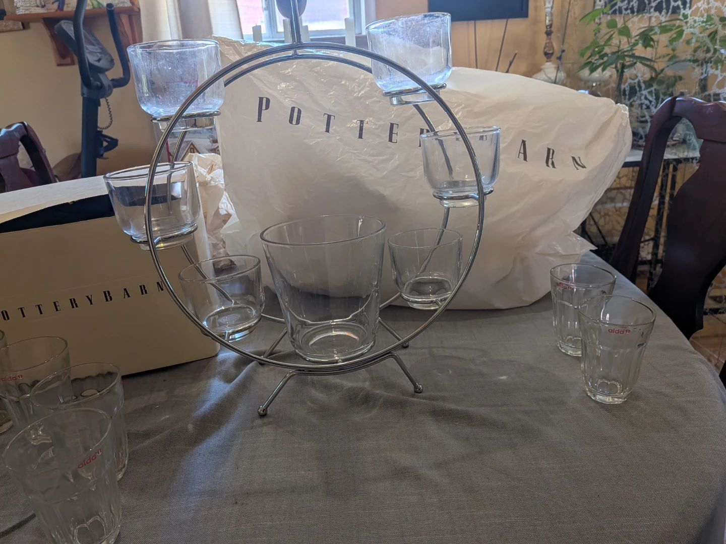 Pottery Barn vintage Ferris wheel for drinks - photo 2