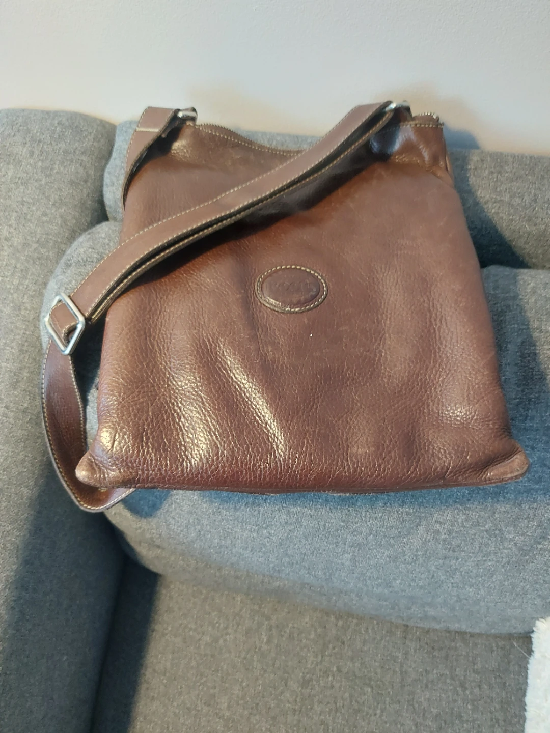 Roots Fossil Brown Leather Shoulder Bag - photo 3