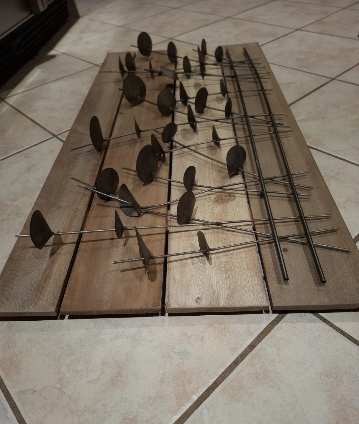 Rustic Wood and Metal Wall Art - photo 3