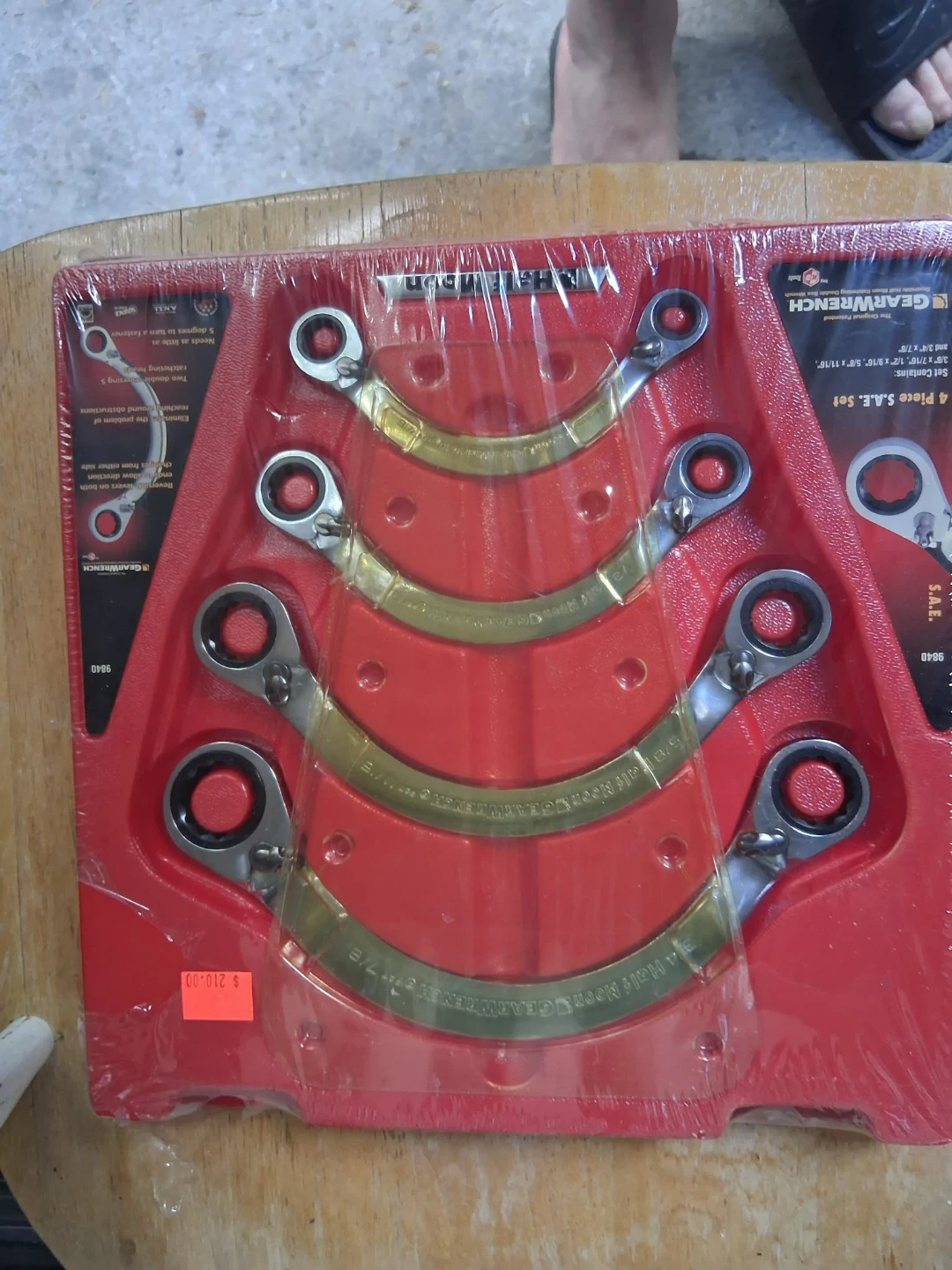 GEARWRENCH 4 Piece SAE Half Moon Reversible Wrench Set - photo 3