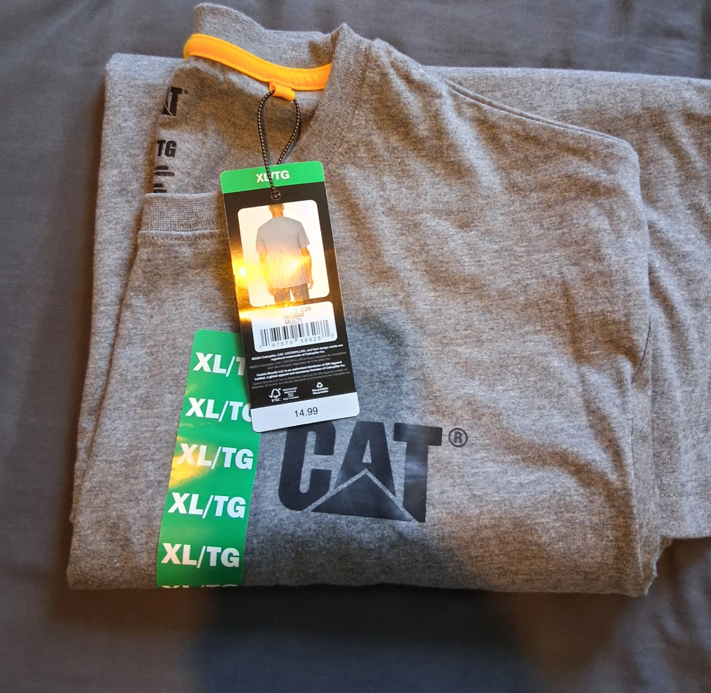 Caterpillar CAT T-Shirt Grey XL/TG