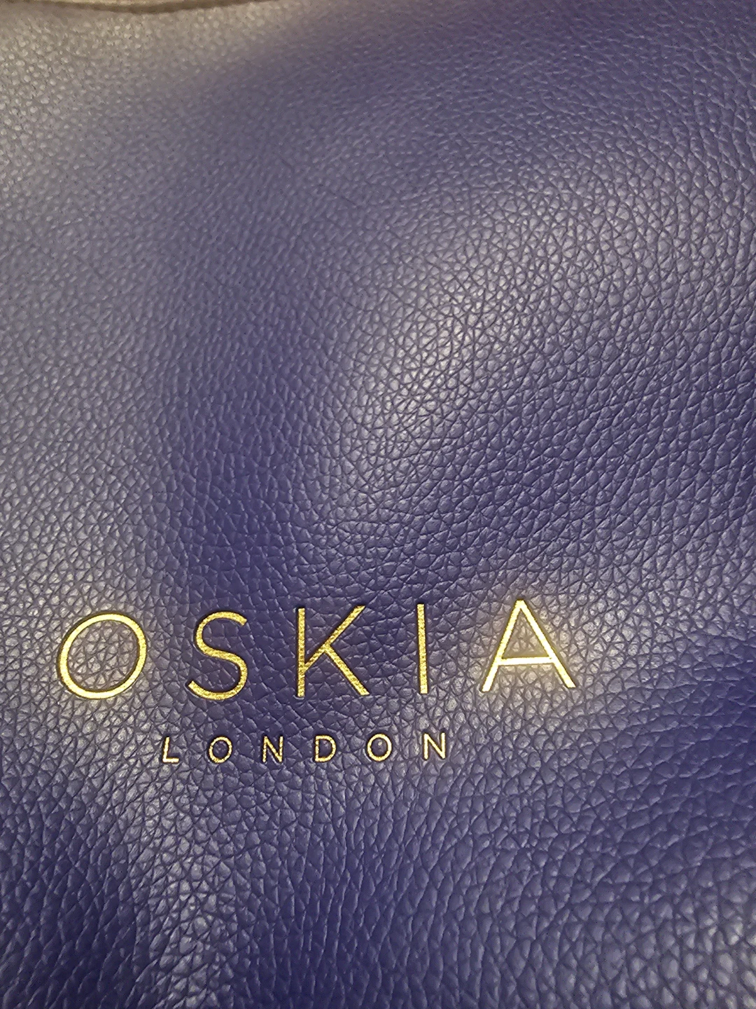 OSKIA London Blue Cosmetic Bag Pouch with Tassel