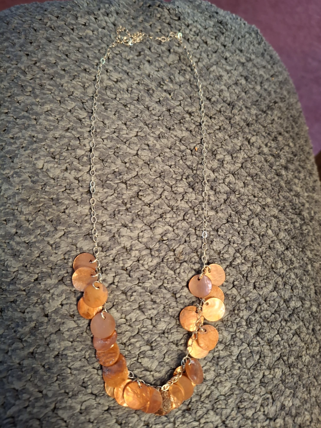 Orange Abalone Necklace - photo 2
