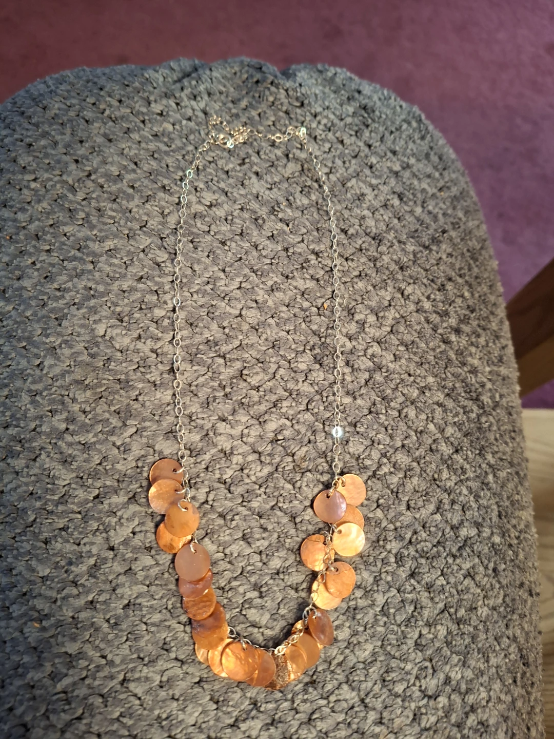 Orange Abalone Necklace - photo 3