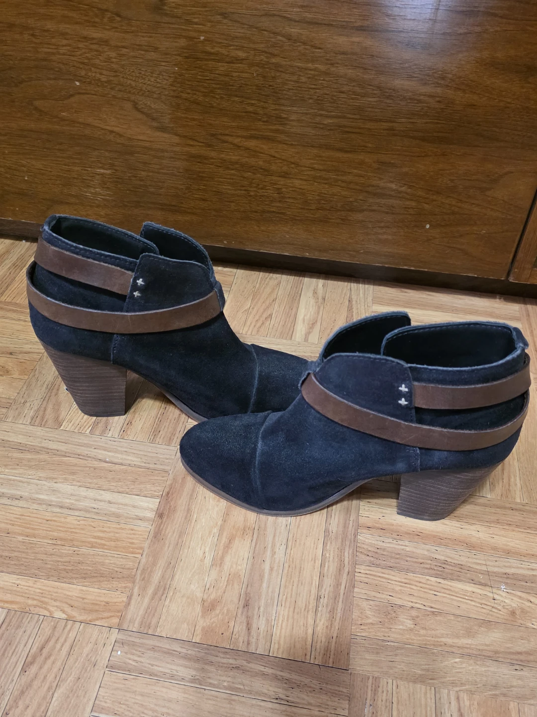 Rag & Bone Black Suede Harrow Booties - photo 2
