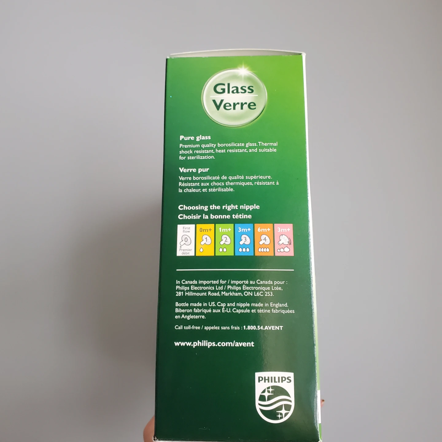 NEW Philips Avent Natural Glass Baby Bottles - 3 Pack - photo 3