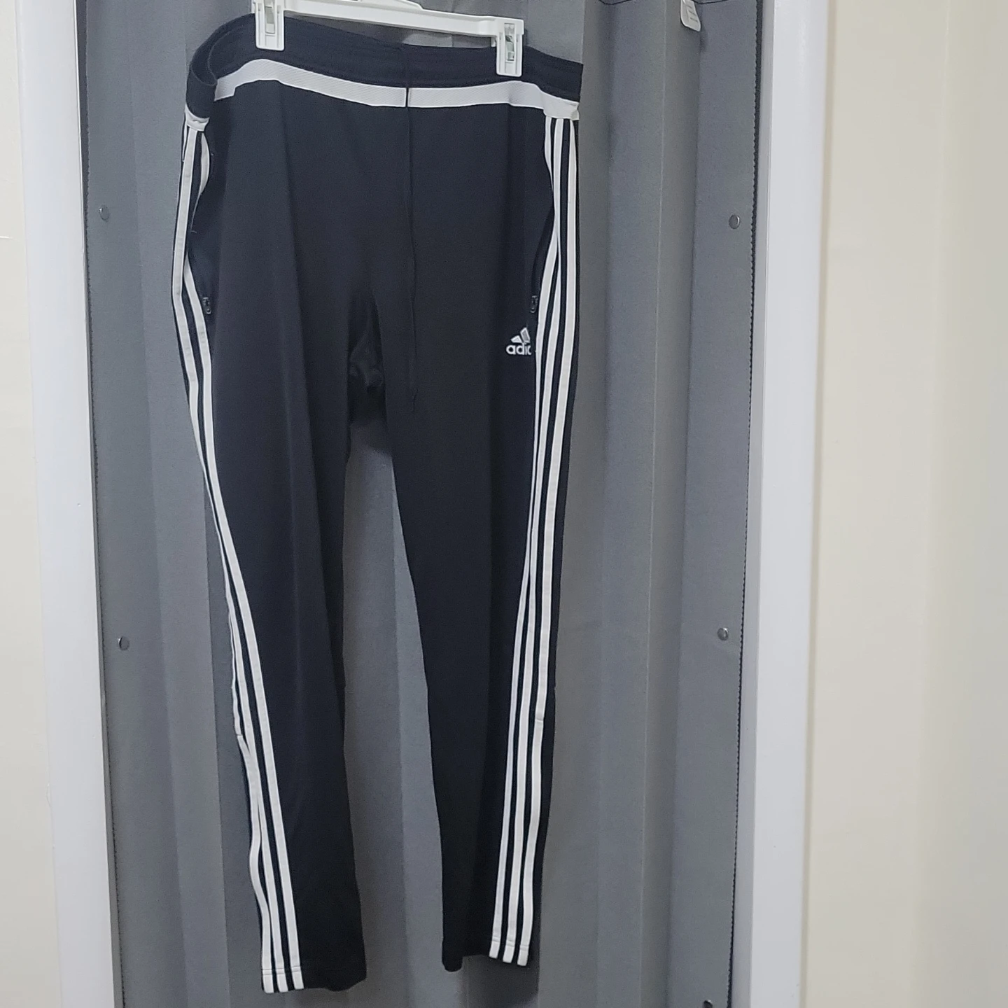 Adidas Track Pants Black White Stripes Size 2XL