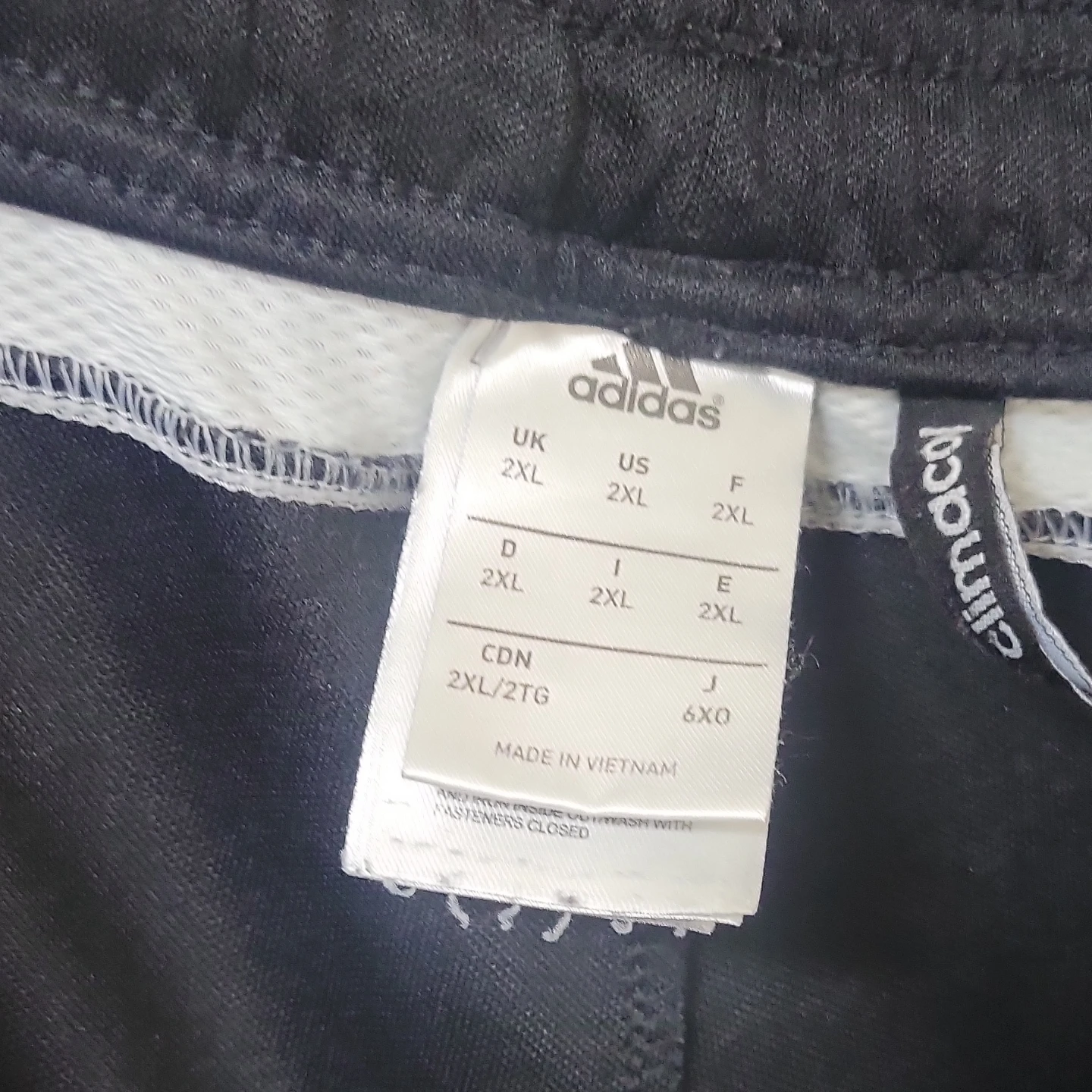Adidas Track Pants Black White Stripes Size 2XL - photo 3