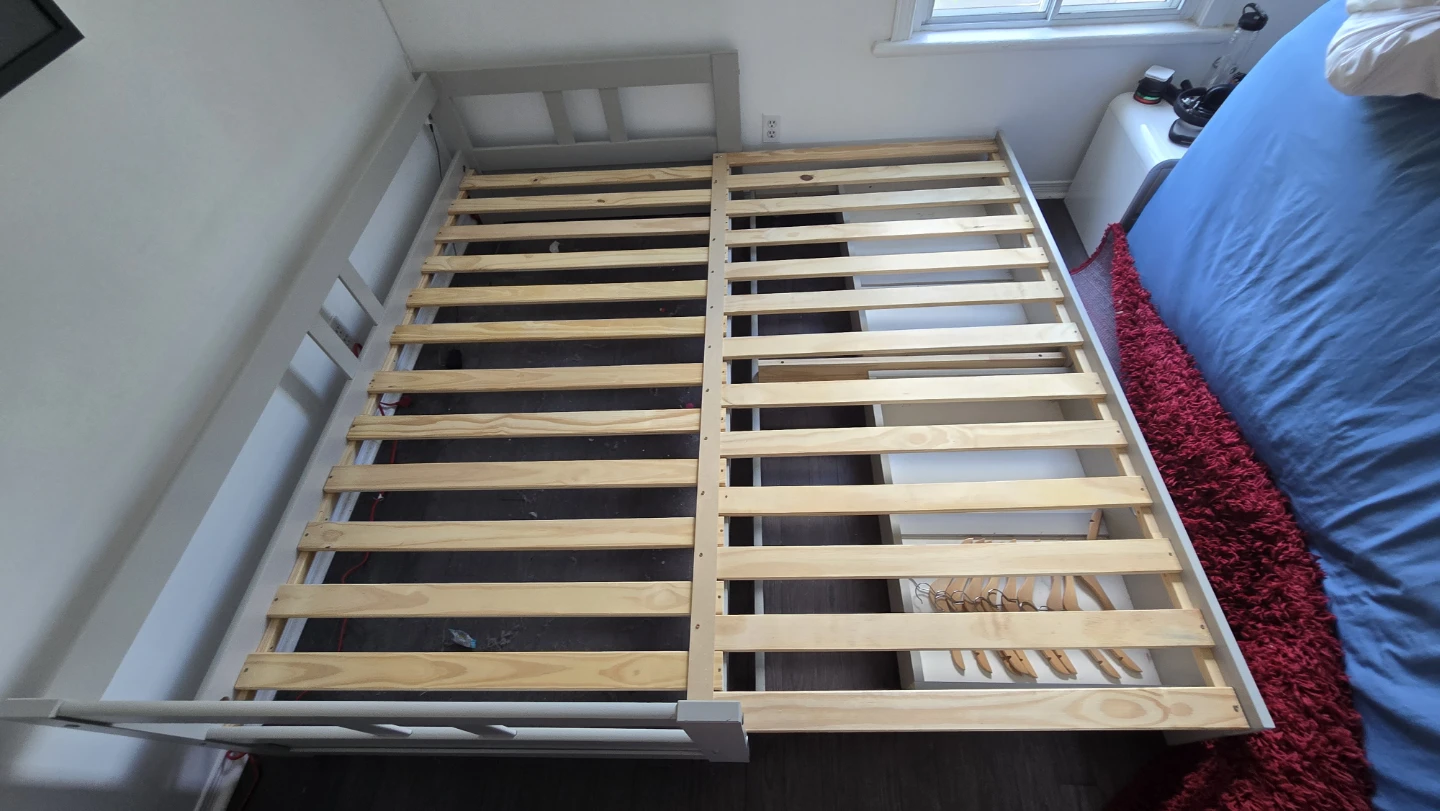 Grey Single Daybed Extendable to a Double with Storage Drawers - photo 5