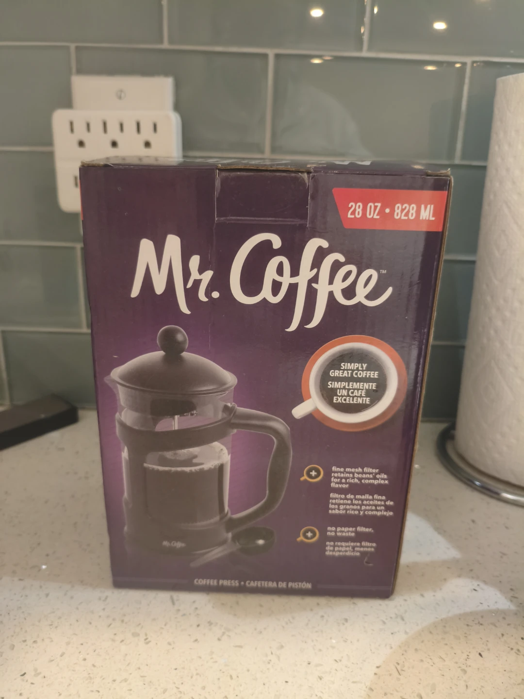 NEW!! Mr. Coffee 28 oz French Press Coffee Maker