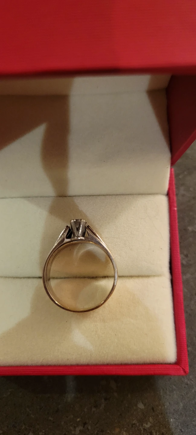 Vintage 10K White Gold Diamond triple Ring - photo 3