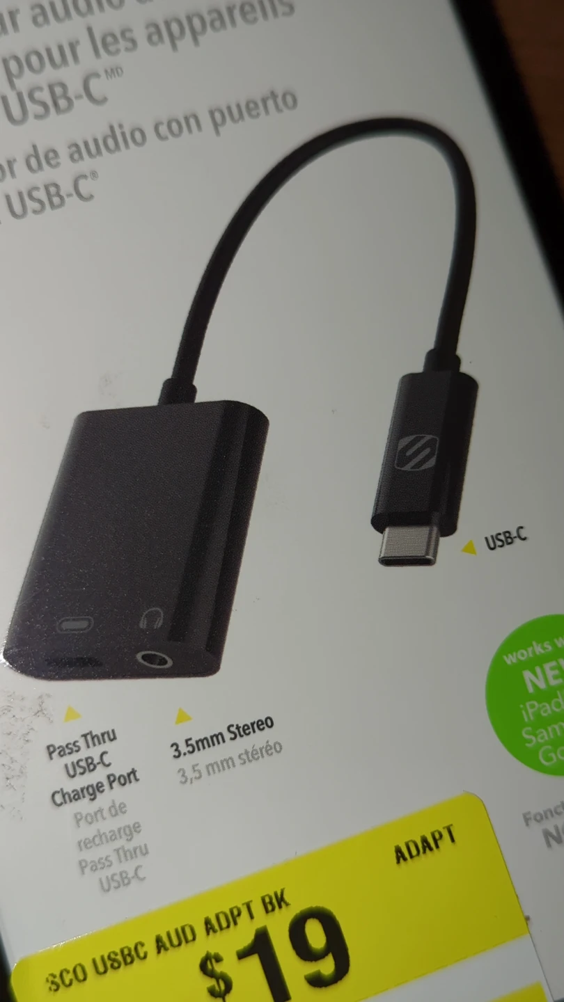 Scosche USB-C to 3.5mm Audio Adapter