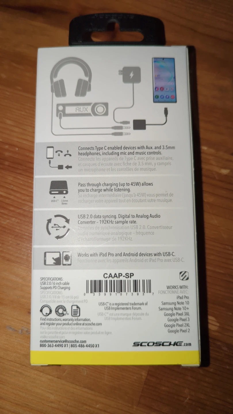 Scosche USB-C to 3.5mm Audio Adapter - photo 2