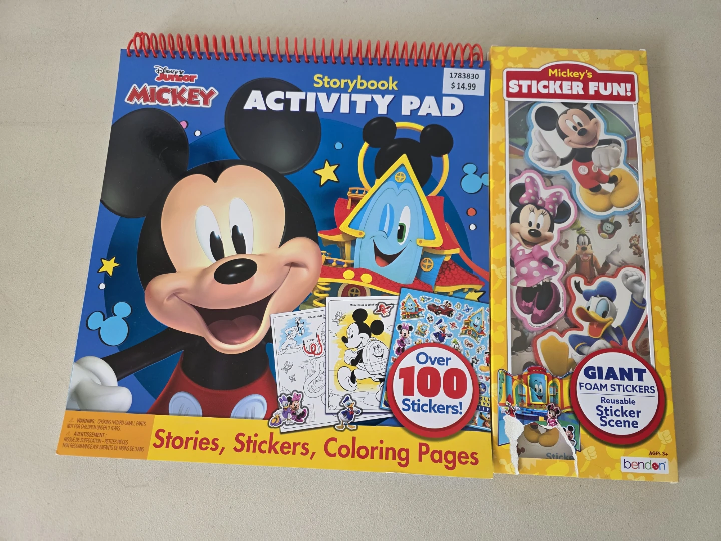 Disney Mickey Mouse Activity Pad & Sticker Fun!
