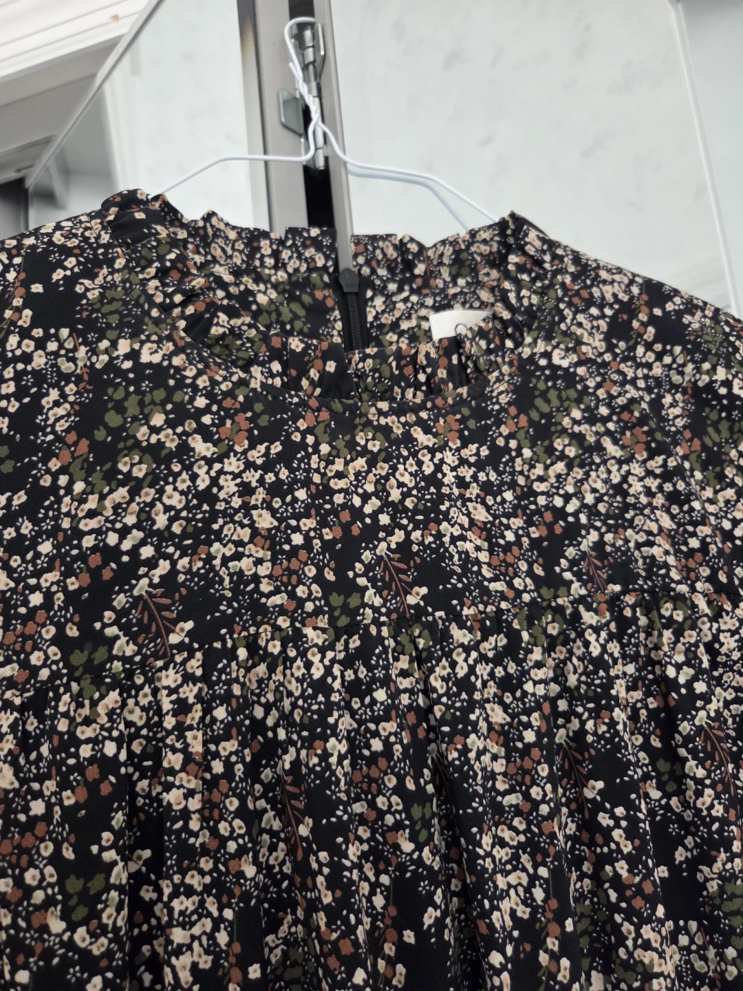 Black Floral Print Maxi Dress - photo 2