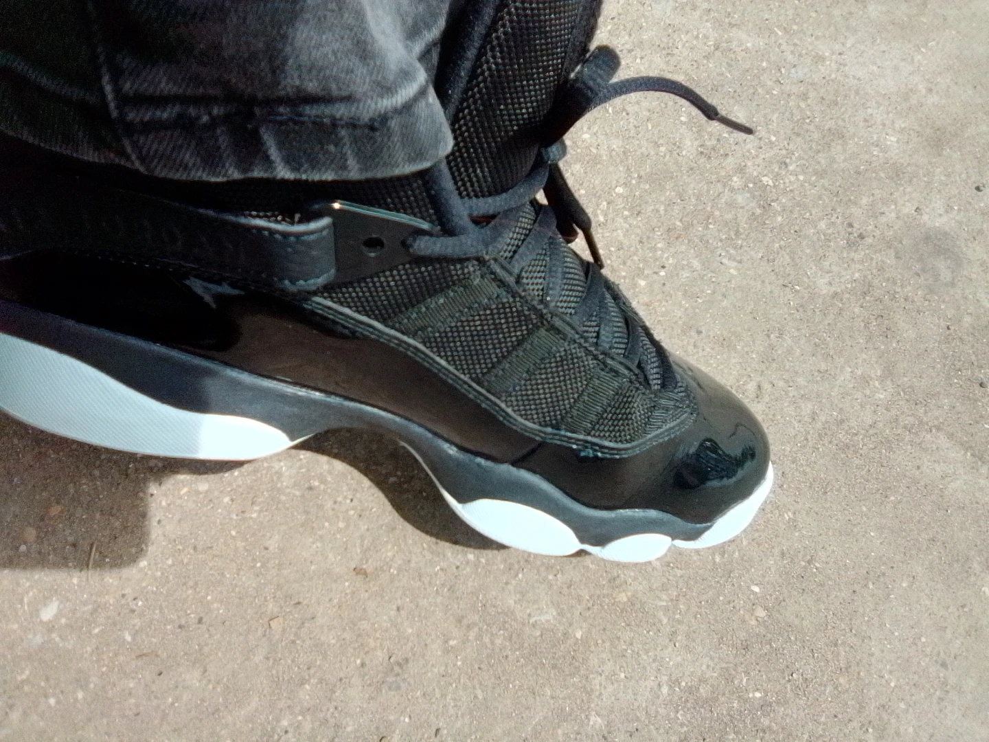 Air Jordan Black Patent Leather Sneakers - photo 2