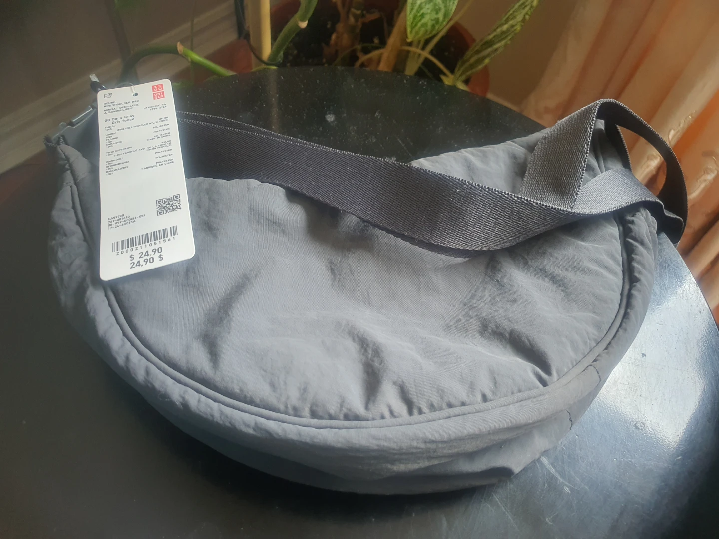 UNIQLO Round Mini Shoulder Bag - Dark Gray - photo 2