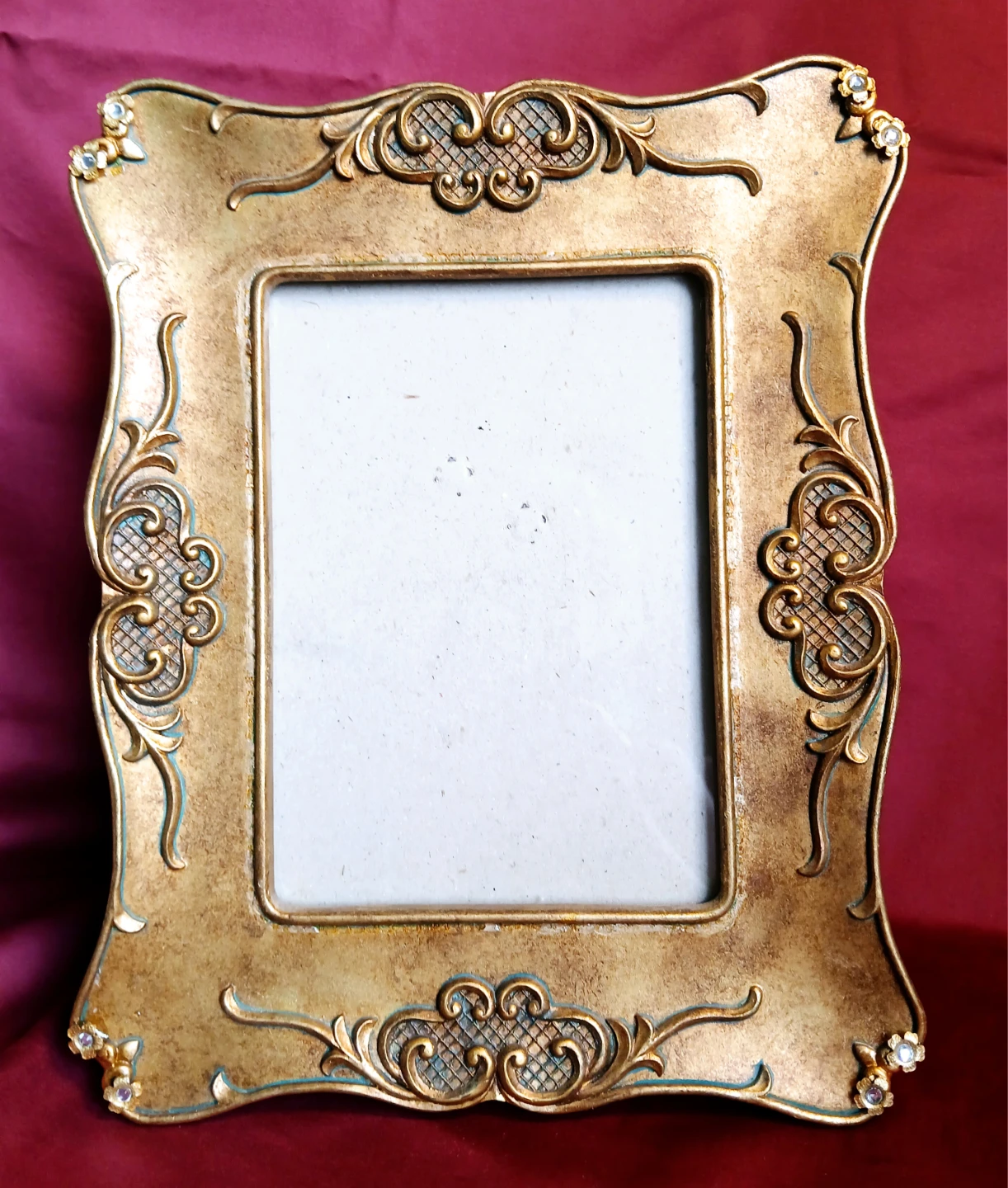 Gold ornate picture frame