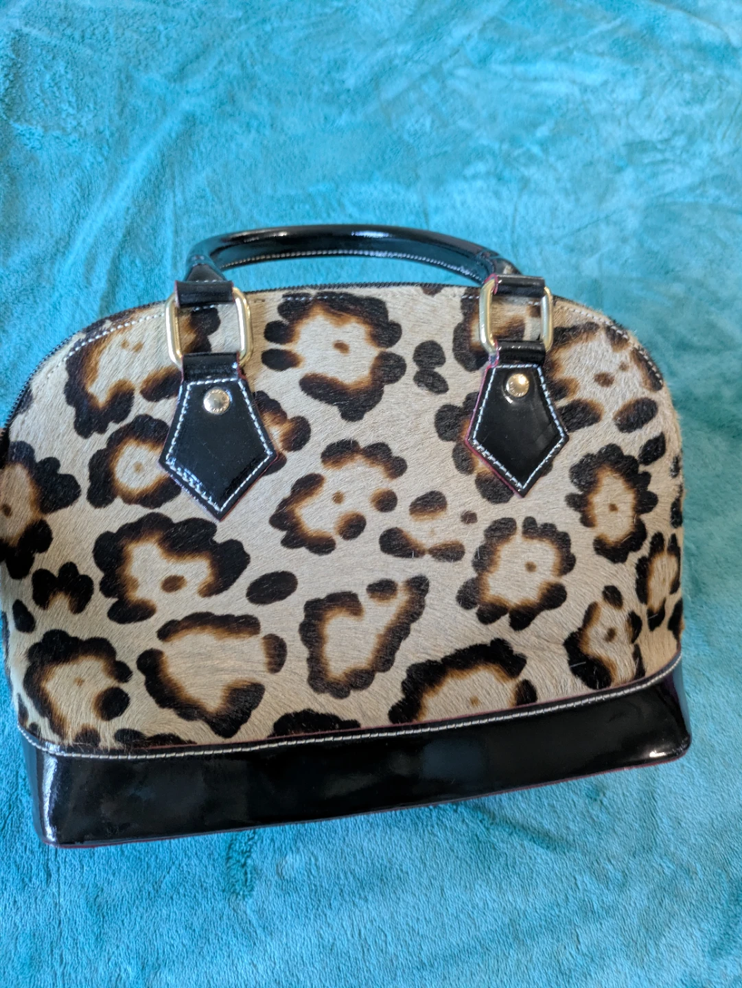Arcadia Leopard Print Satchel Handbag - photo 4