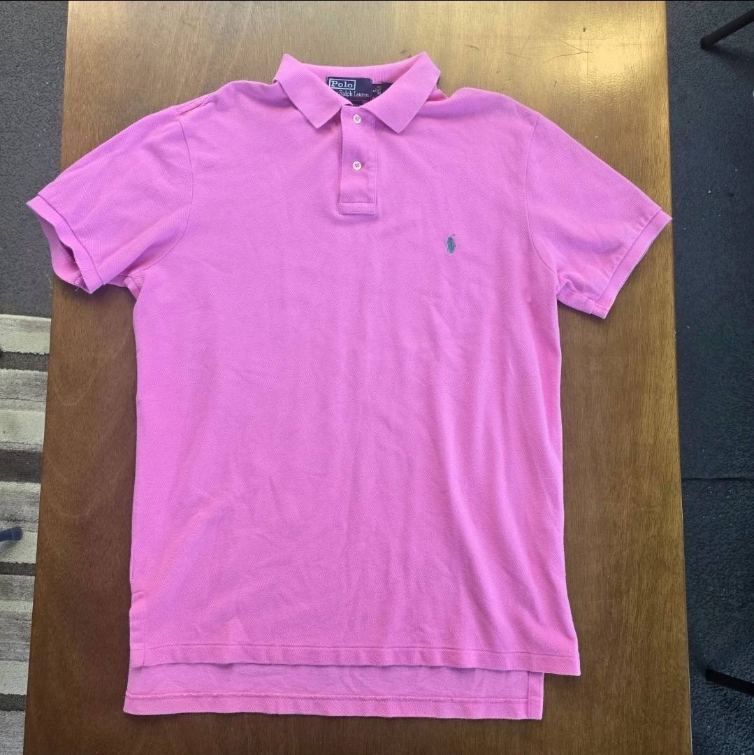 Polo Ralph Lauren Pink Custom Fit Polo Shirt