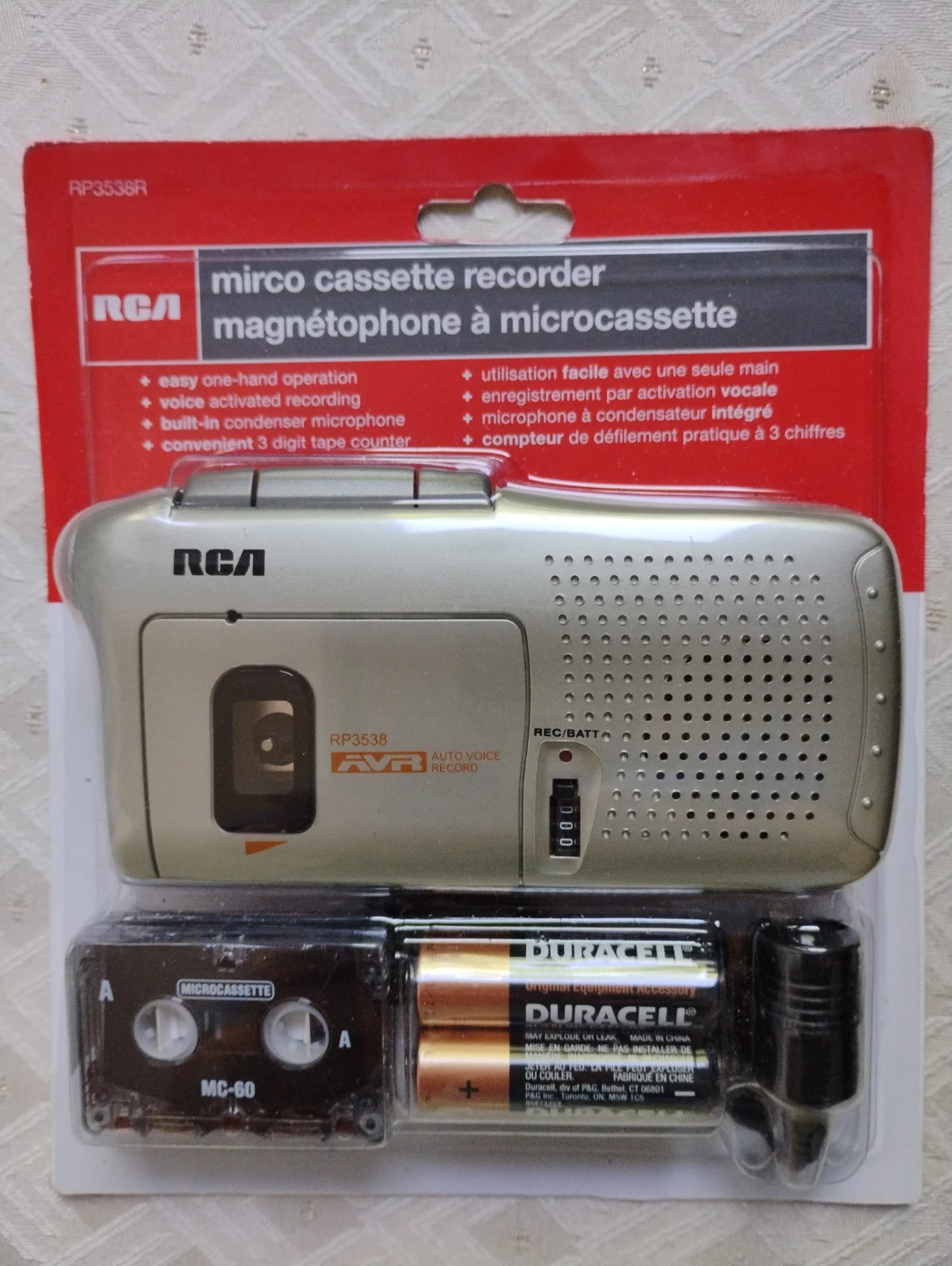 RCA micro cassette recorder
