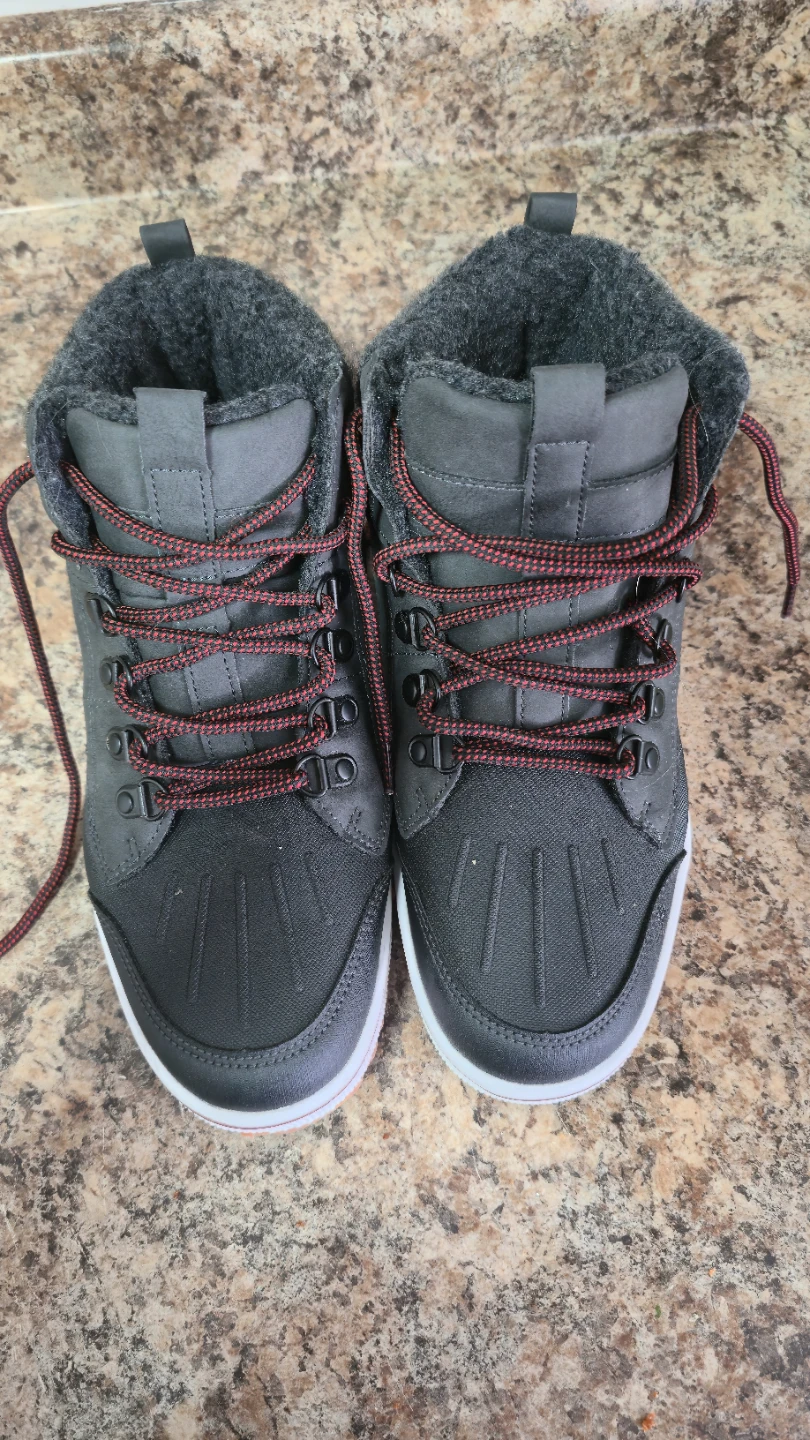 Black Insulated Winter Boots Size 8