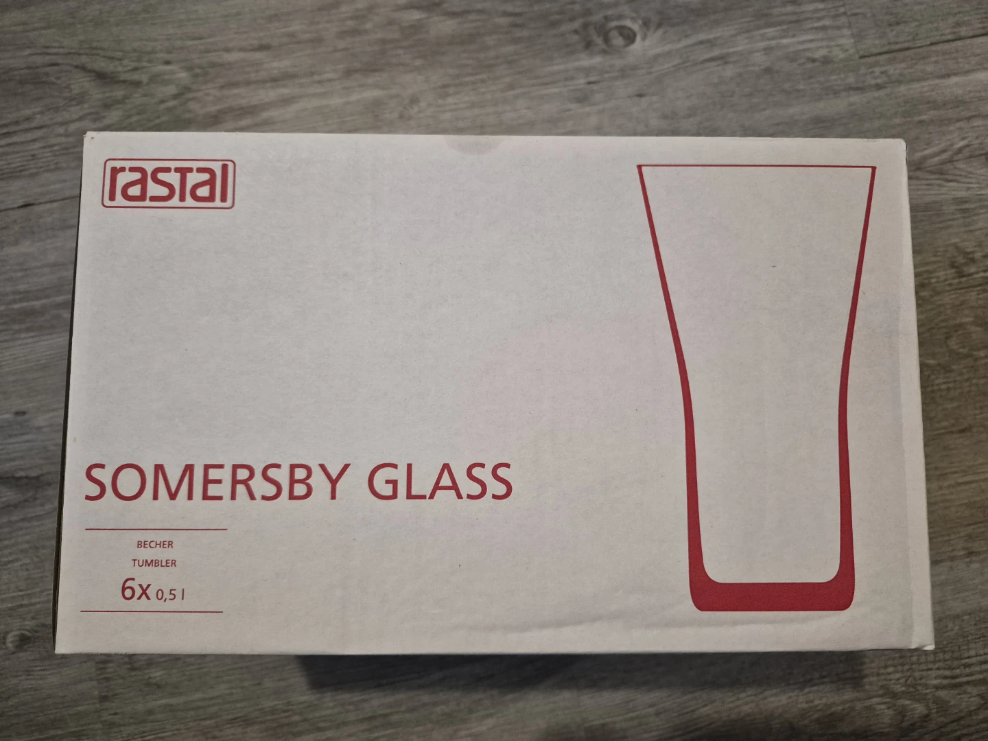 NEW Somersby Cider Glasses 6pc - 0.5L Rastal Tall Beer Tumblers - photo 3