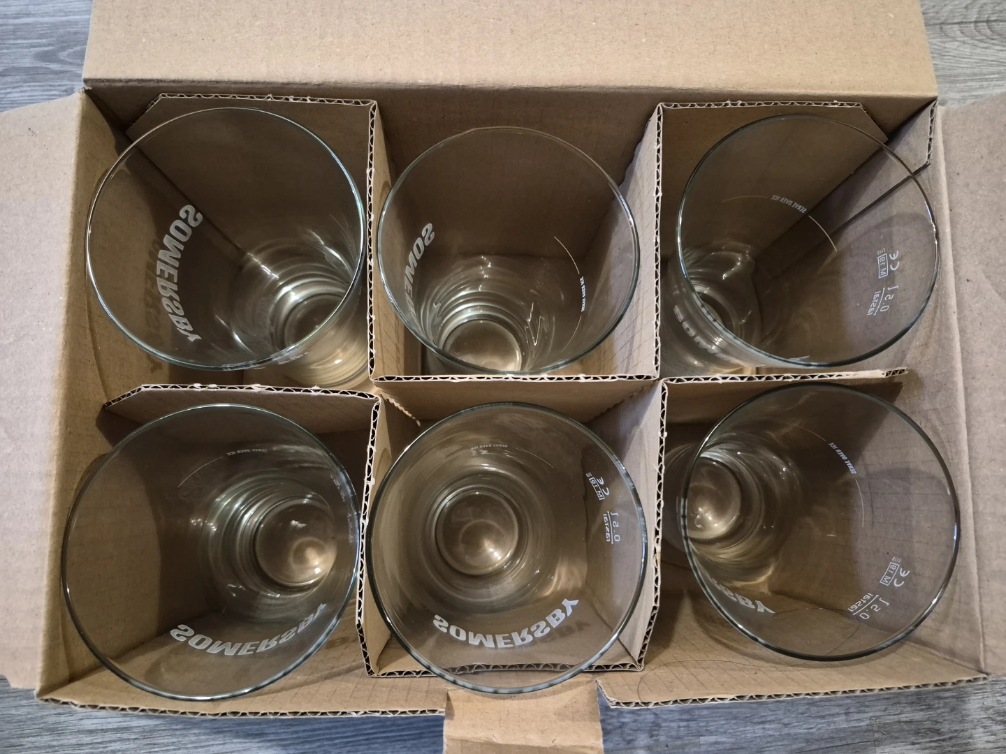 NEW Somersby Cider Glasses 6pc - 0.5L Rastal Tall Beer Tumblers