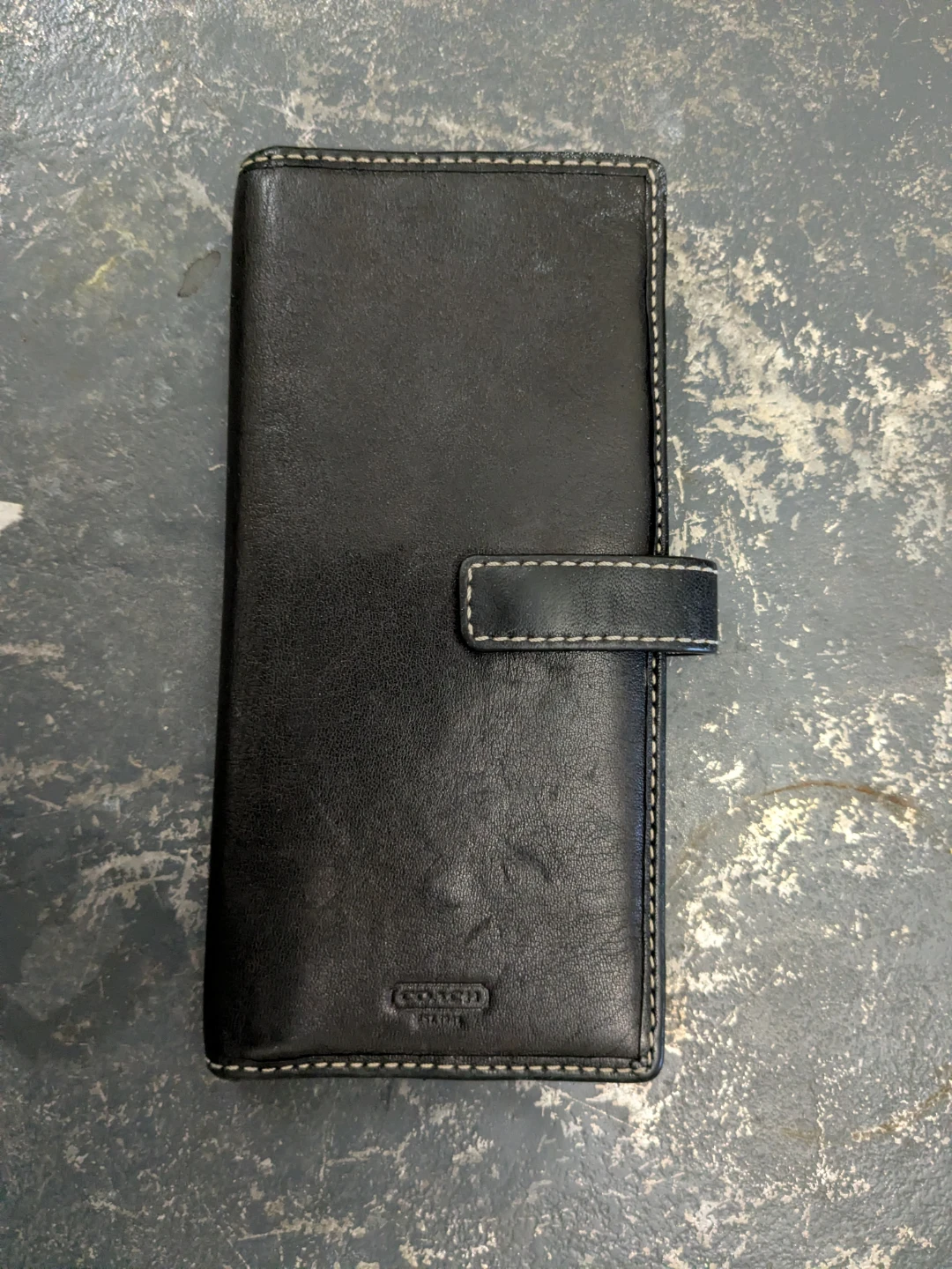 Coach Black Leather Bifold Wallet