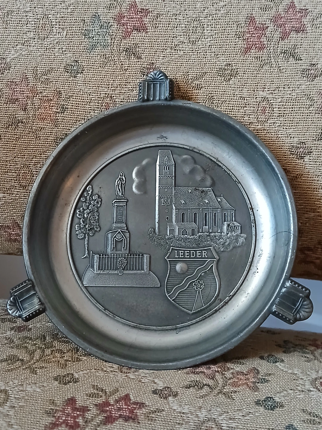 Pewter Decorative Plate - Leeder