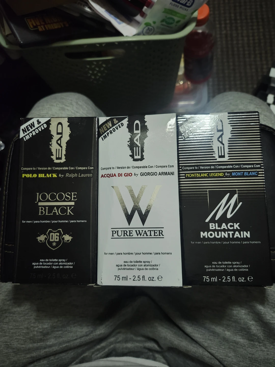 EAD Fragrance Lot - Jocose Black, Pure Water, Black Mountain