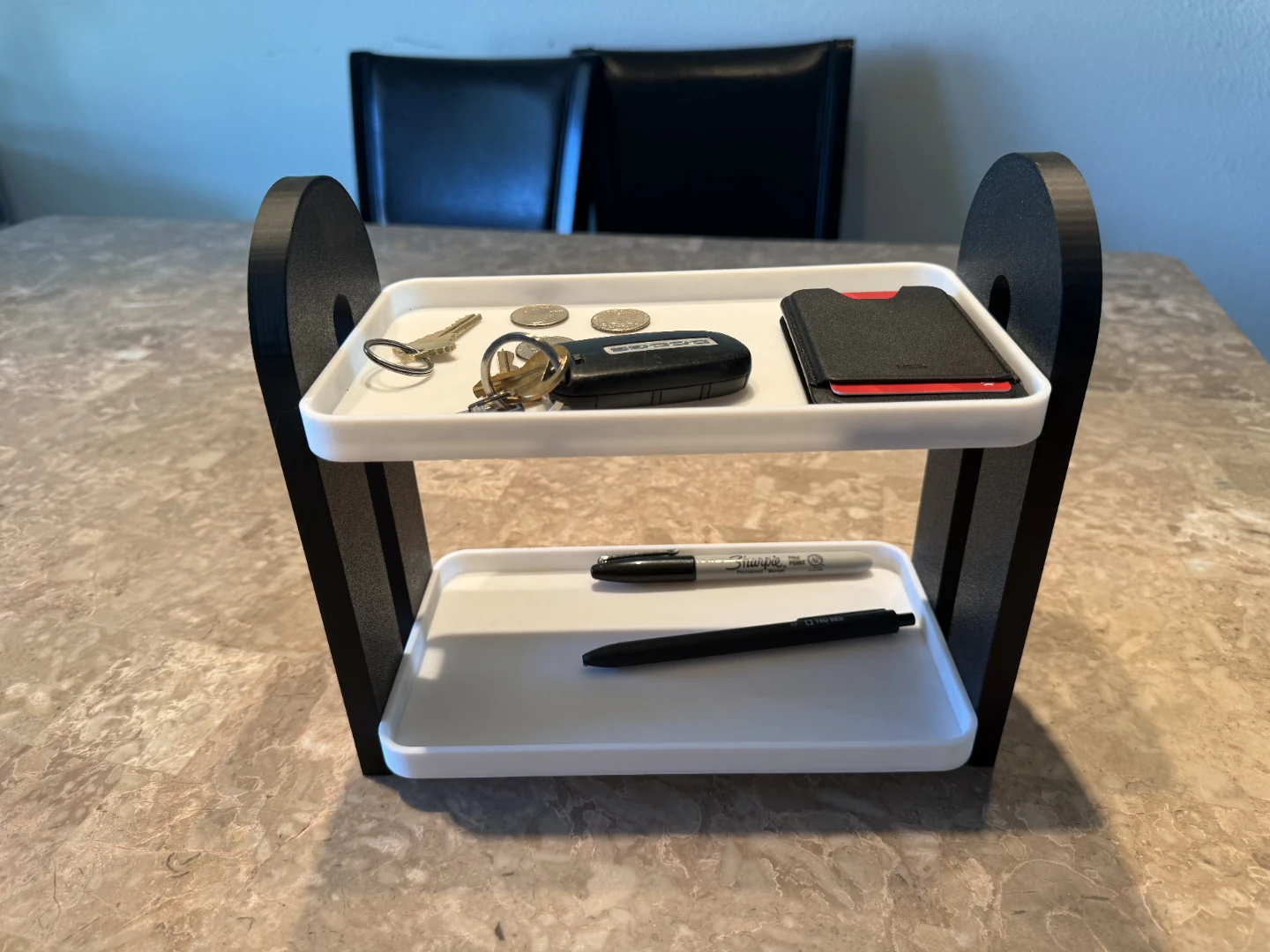 2-Tier Desk Organizer Tray with Arched Sides - photo 2