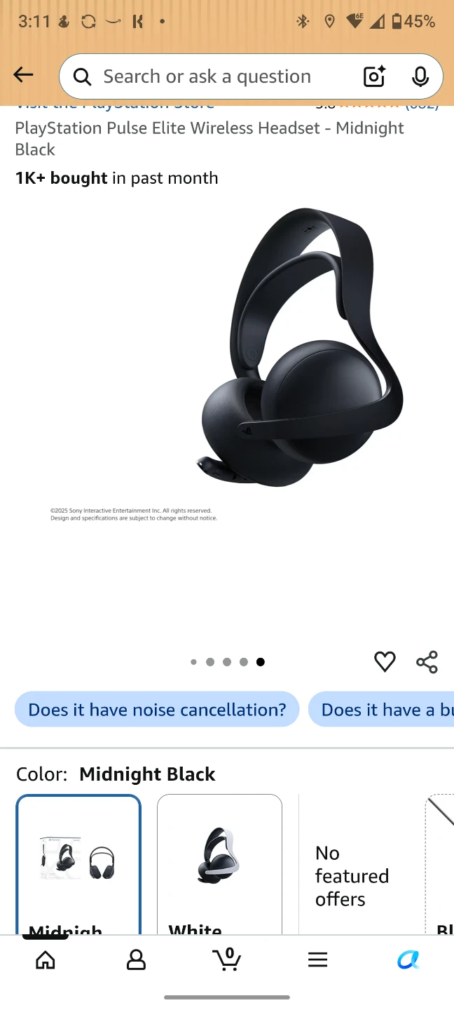 PlayStation Pulse Elite Wireless Headset - Midnight Black - photo 3