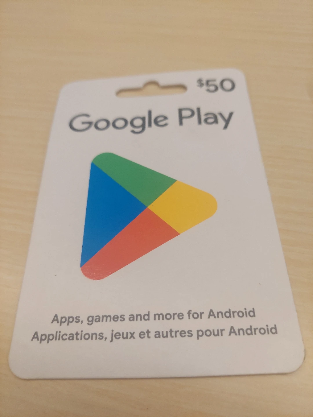$50 Google Play Gift Card