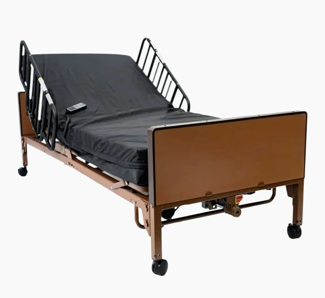 Medline Full Electric Hospital Bed with Air Mattress