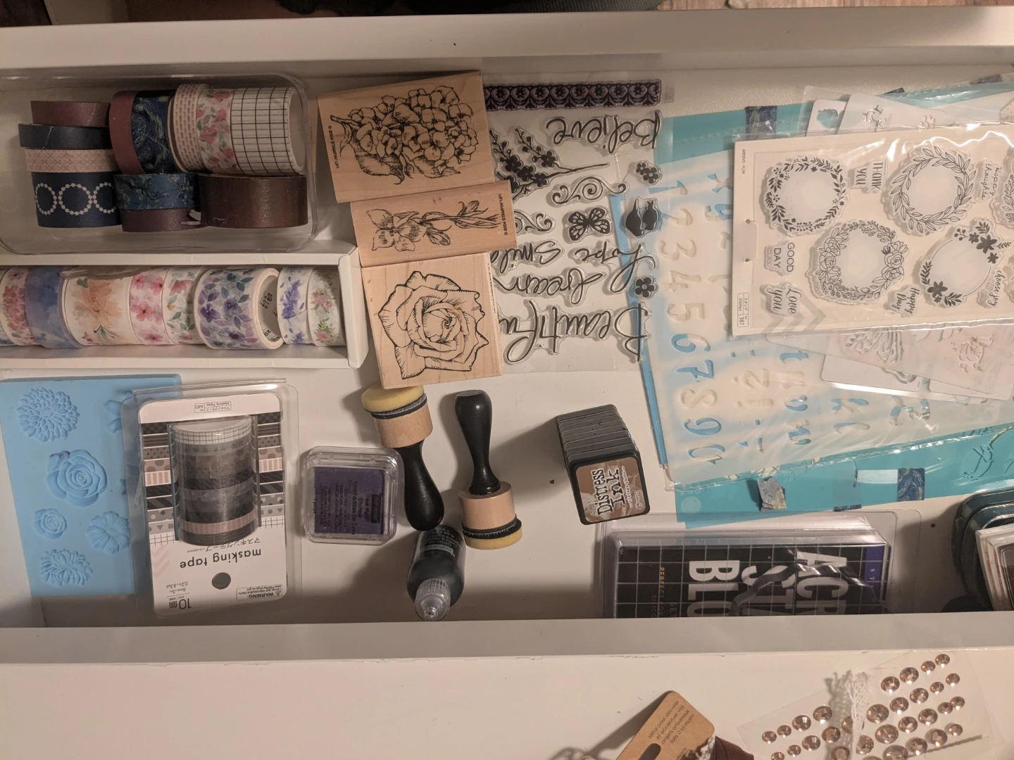 Arts and Crafts supplies - washi tape, stamps, inks etc
